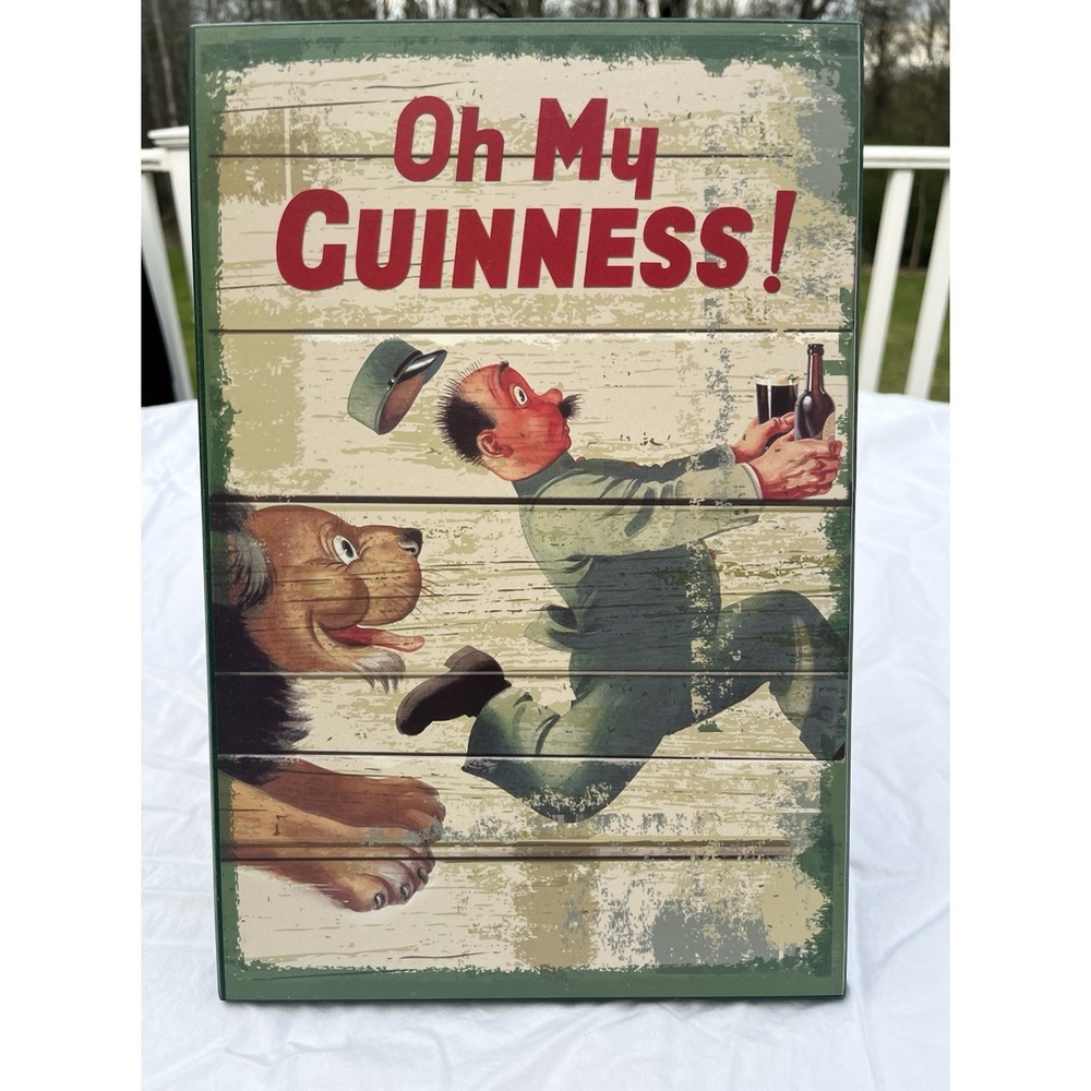 Guinness Vintage Style Breweriana Decorative Sign Wall Art Collectible Pub Decor